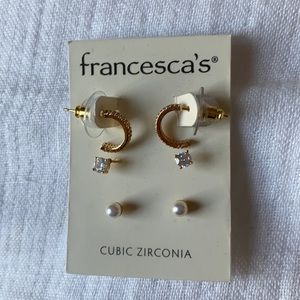 Francesca’s Three Set earrings